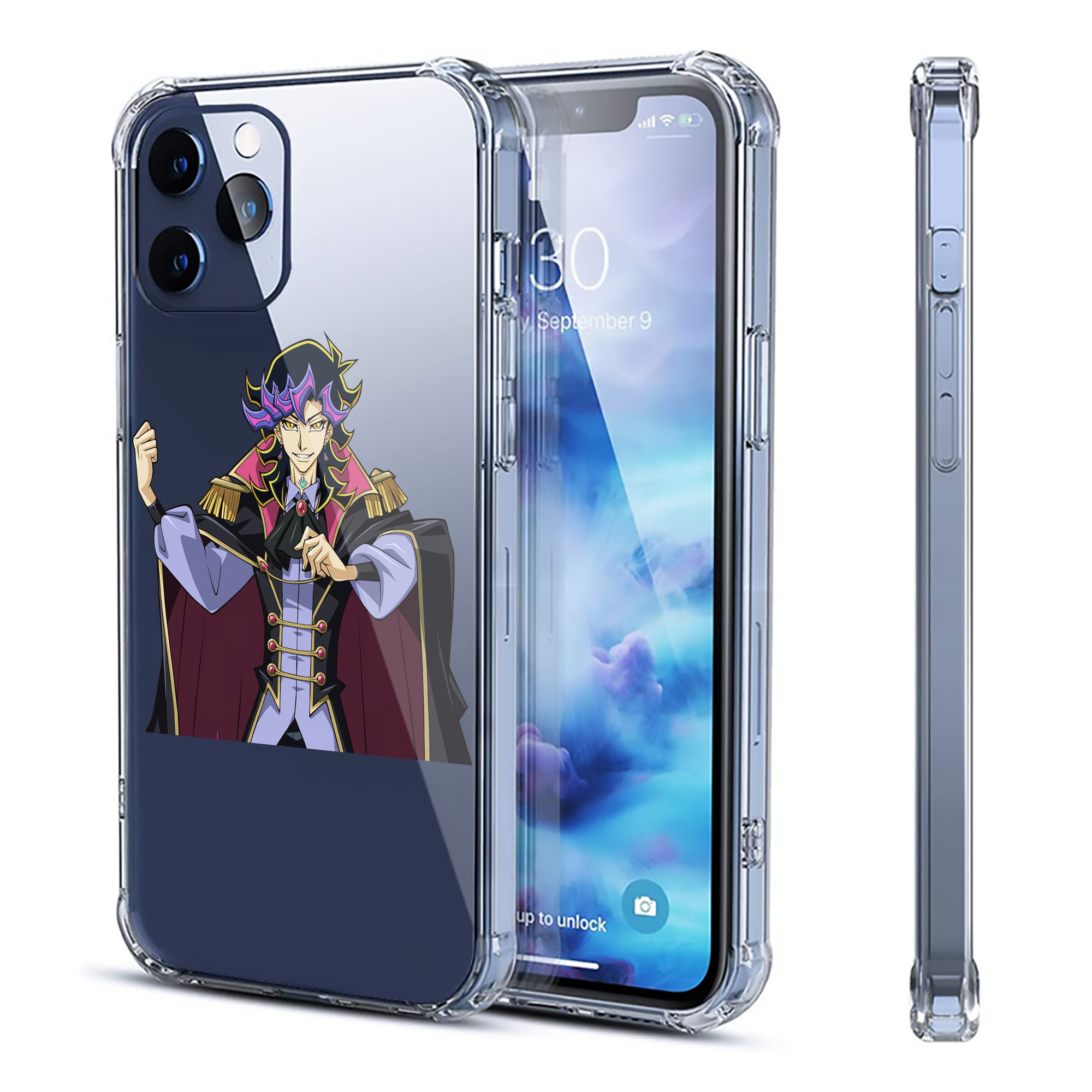 （画像用） 遊☆戯☆王 Yu-Gi-Oh! 【iPhone 12シリーズ対応】透明スマホケース（クリアソフトケース）